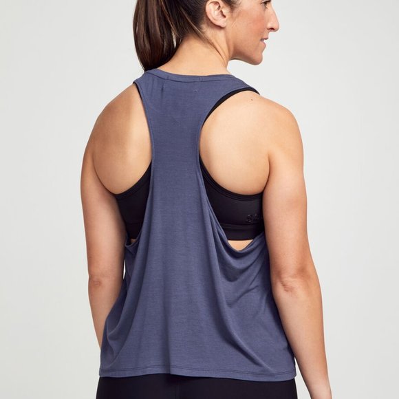 SOUL BY SOULCYCLE Side To Side Grey Tank Top - Picture 2 of 3